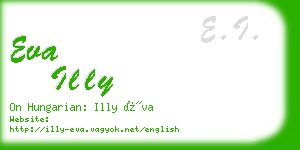 eva illy business card